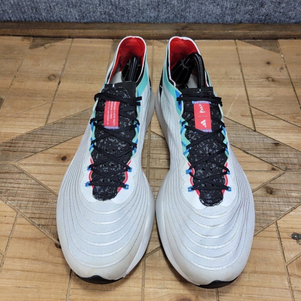 Adidas Parley Adizero Mens Running Shoes Gray White Athletic Shoes Size 11 - Picture 3 of 13